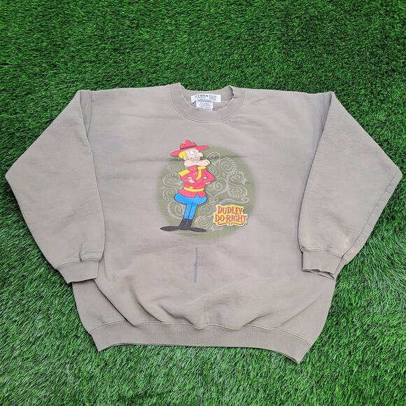 Vintage Dudley Do-Right Sweatshirt Womens Large 23x23 Boxy - Picture 1 of 16